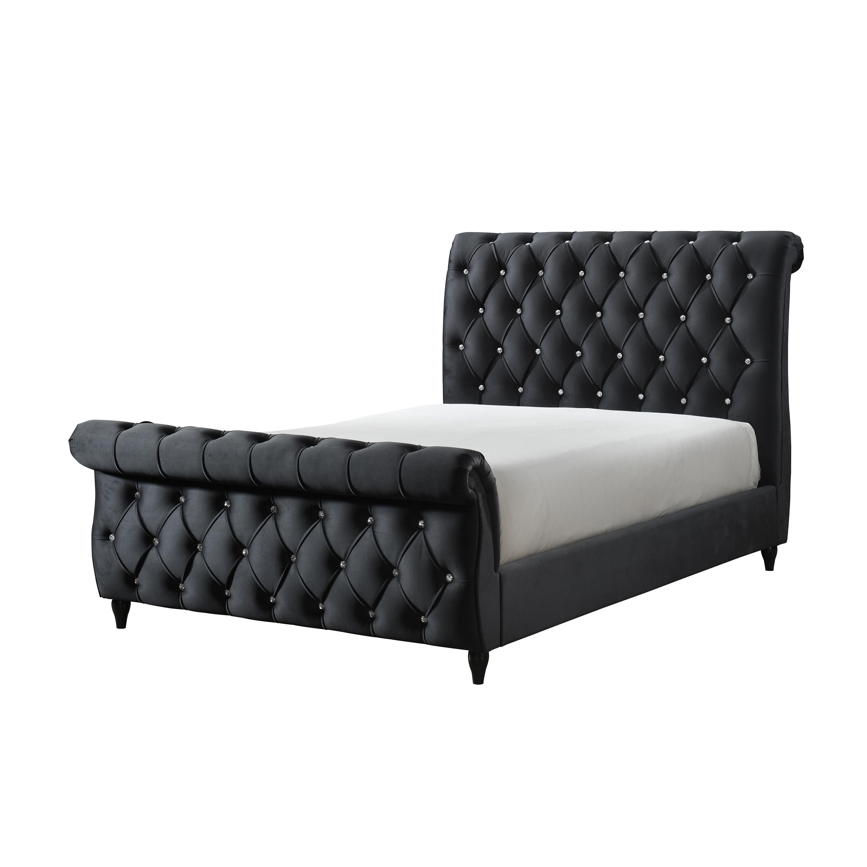 Crown Mark Kyrie 5101BK-K King Sleigh Bed IMAGE 1